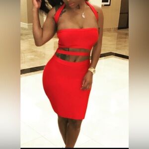 Bebe bandage dress zipper in back with stretch